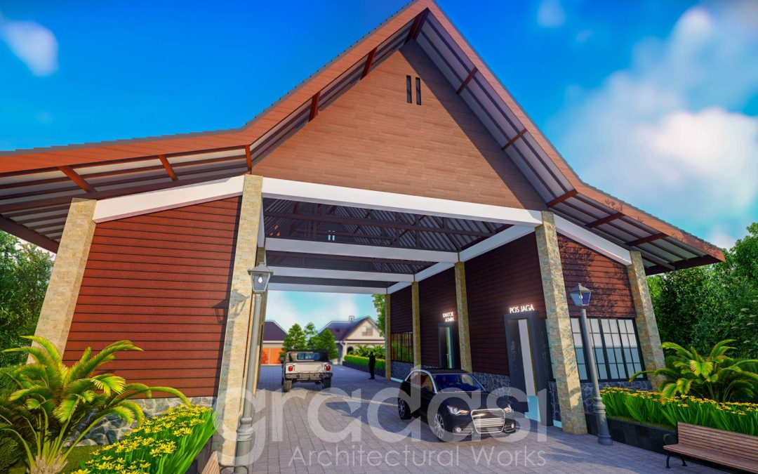 Desain Arsitek Entrance Gate Cafe Hedon Banyuwangi