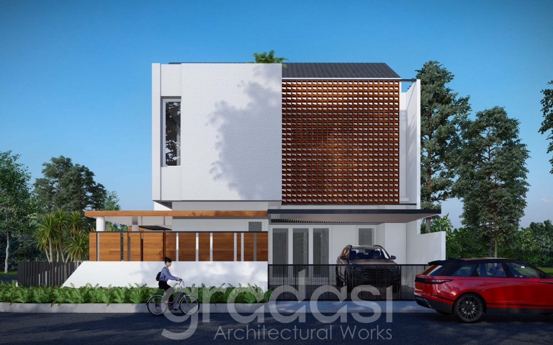 Desain Arsitek Exterior Rumah Bapak Wendi Mojokerto