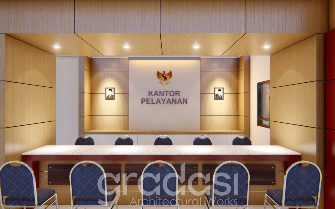 Desain Arsitek Interior Kantor Pelayanan Desa Penganjuran