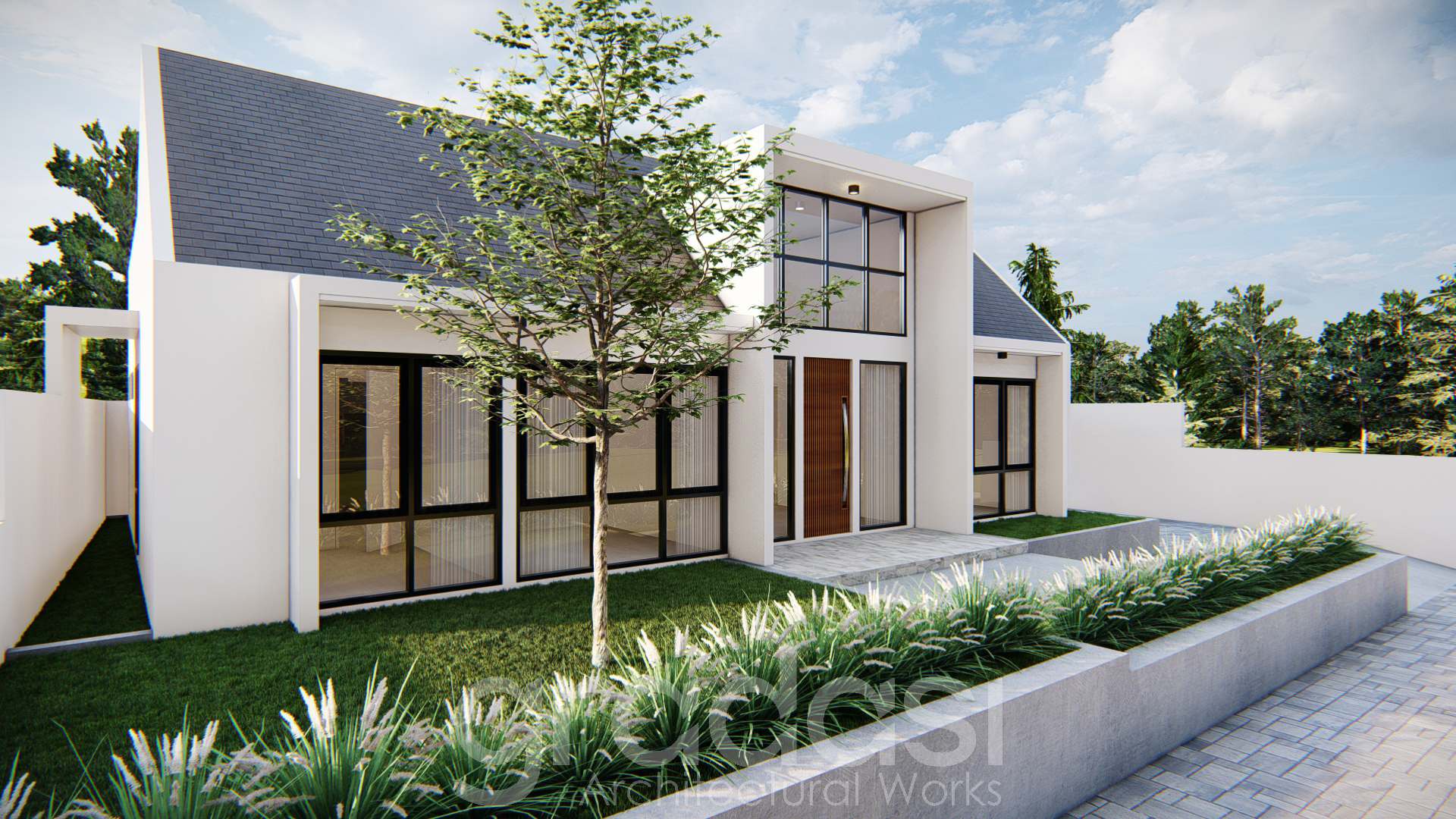 Desain Arsitek Rumah Exterior Interior Grajagan Gradasi Arsitek (2)
