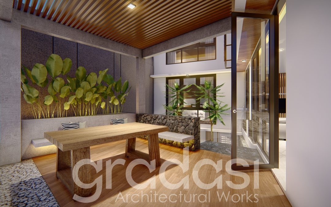 Konsep Desain Interior Area Santai Mas Feris Malang