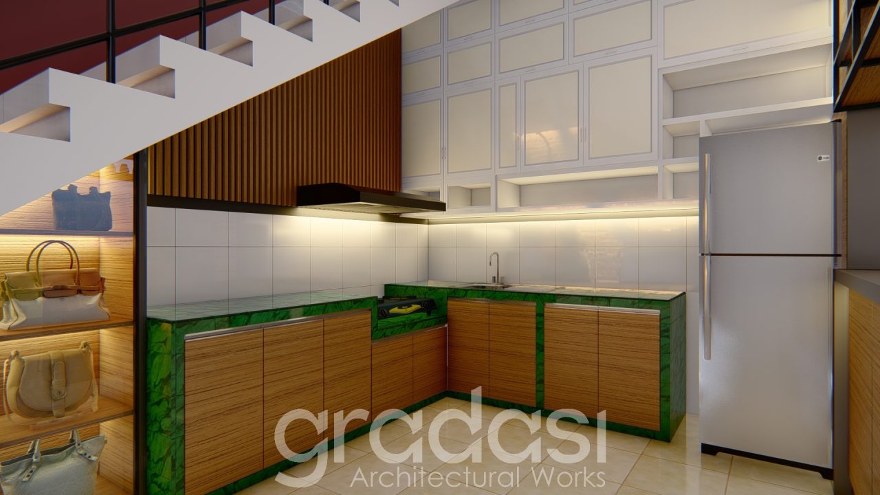 Konsep Desain Interior Kitchen Set | Gradasi Studio