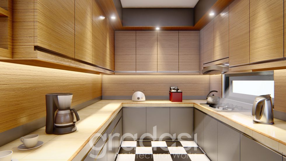 Konsep Desain Interior Kitchen Set | Gradasi Studio