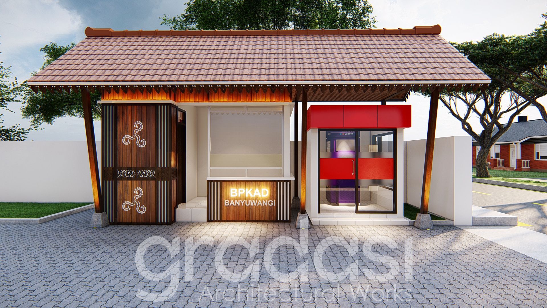 Konsep Desain Pos Jaga BPKAD Banyuwangi Gradasi Arsitek (1)