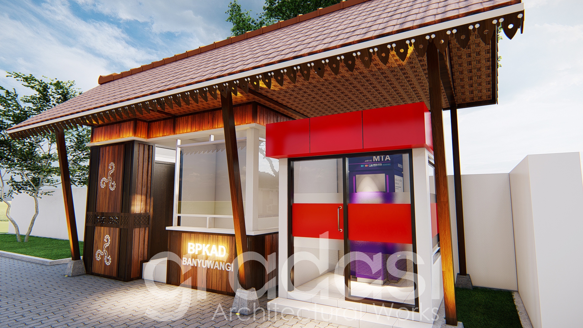 Konsep Desain Pos Jaga BPKAD Banyuwangi Gradasi Arsitek (3)
