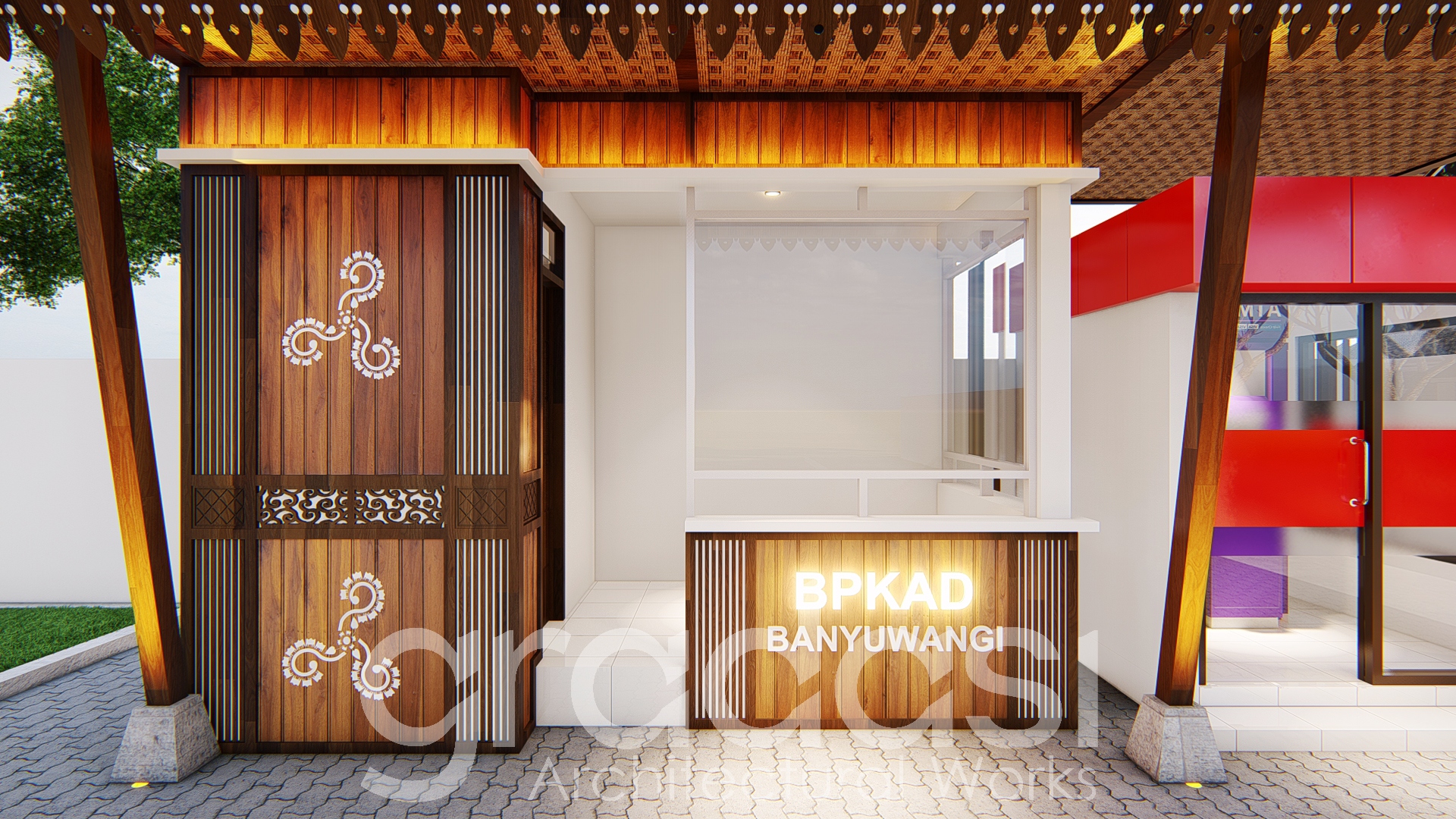 Konsep Desain Pos Jaga BPKAD Banyuwangi Gradasi Arsitek (4)