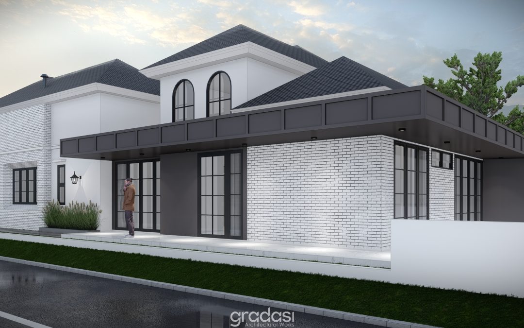 Desain Skematik Rumah Spanish Madiun