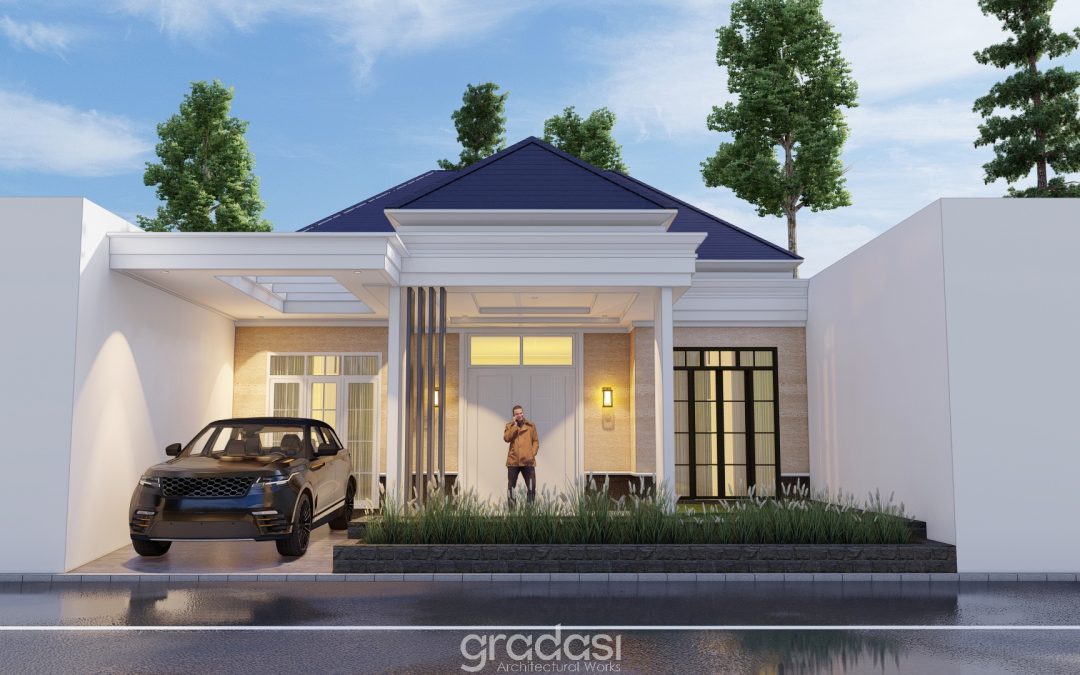 Desain Fasad Rumah Ibu Ulfa Pangkal Pinang