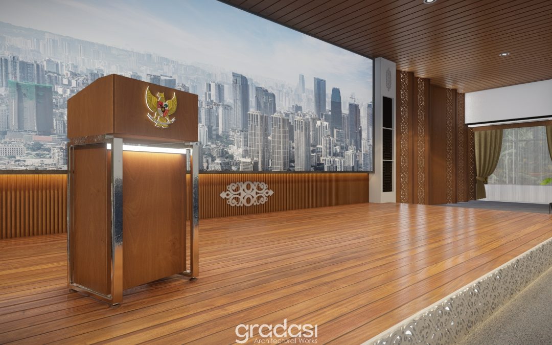 Interior Panggung Etnik Khas Kalimantan Utara